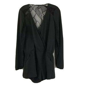 Parker Ross Combo Jumper Black Lace Romper